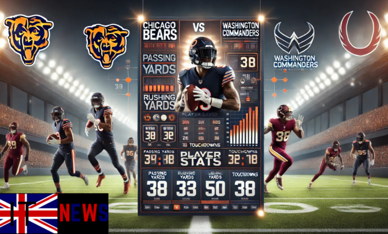 chicago bears vs washington commanders match player stats